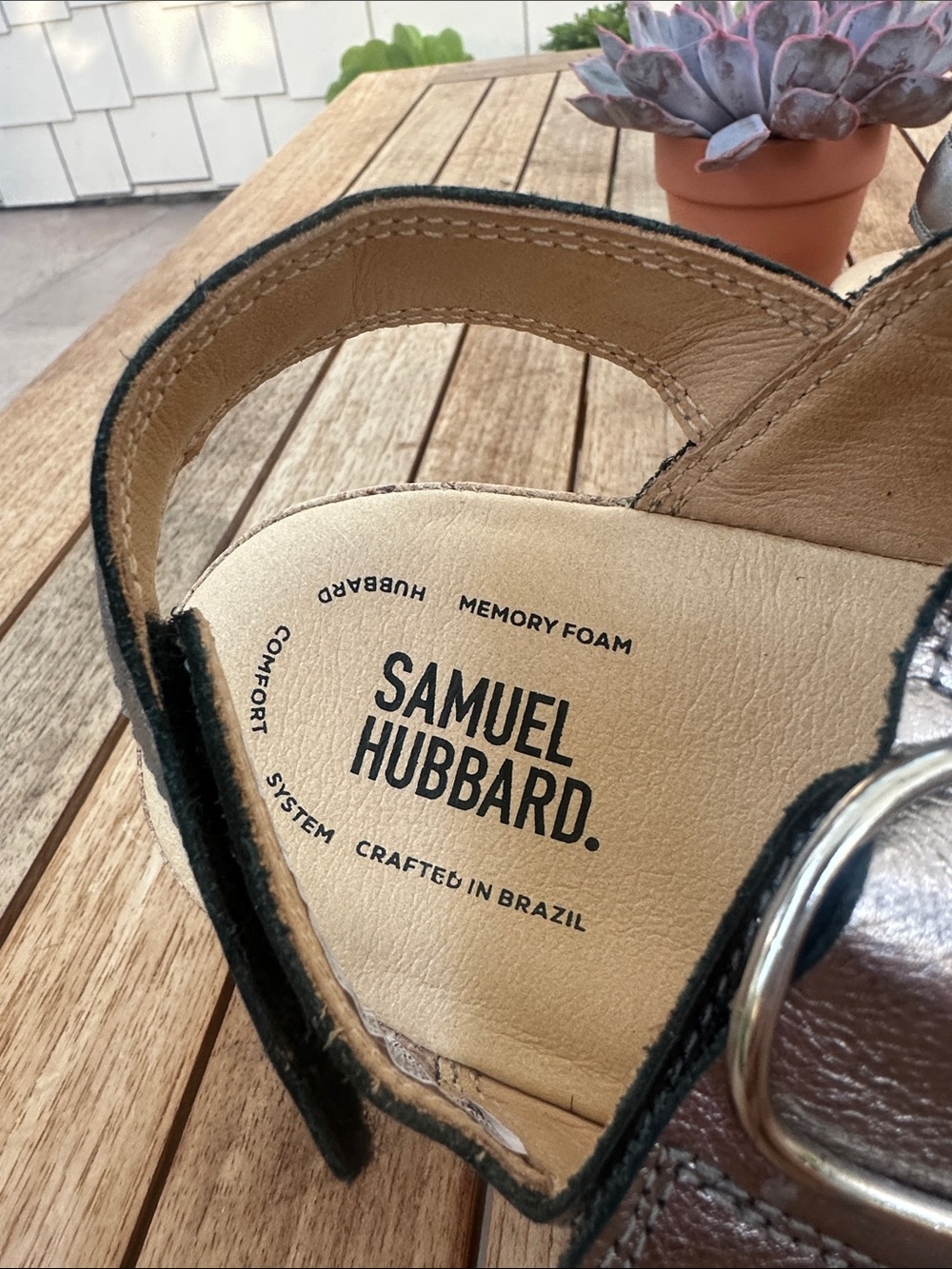 Samuel Hubbard Women's Silver Metallic Platform Sandals - Picture 2 of 4